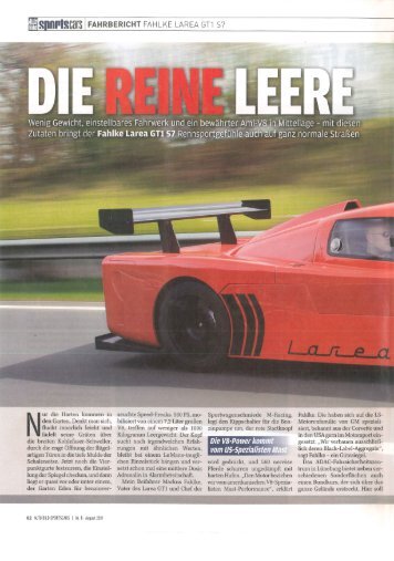 Artikel lesen - Fahlke Larea GT1