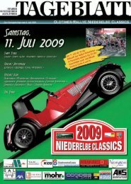 Zeitplan - Classic Club Niederelbe eV