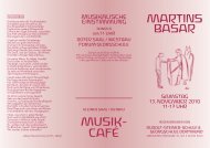 Martins basar MusiK- CafÉ - Rudolf-Steiner-Schule Dortmund