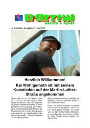 Kai Wohlgemuth ist mit seinem Kunstladen auf der Martin-Luther