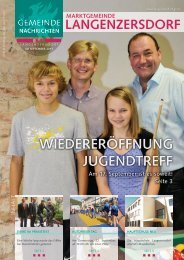 WIEDERERÖFFNUNG JUGENDTREFF - Langenzersdorf