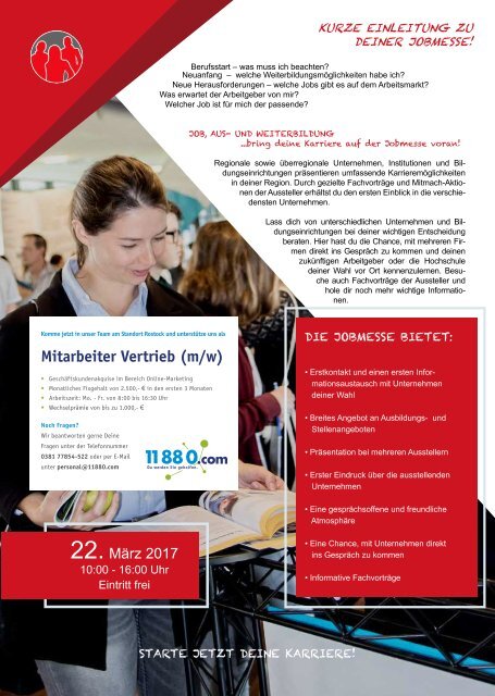 Jobmesse Rostock - Messezeitschrift Frühjahr 2017