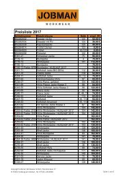 Preisliste 2017 Stand 01.03.17