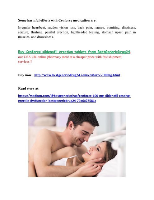 Cenforce 100 mg Sildenafil Buy Online from BestGenericDrug24 in USA UK 