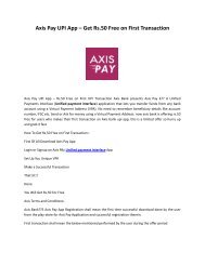 Axis Pay UPI App