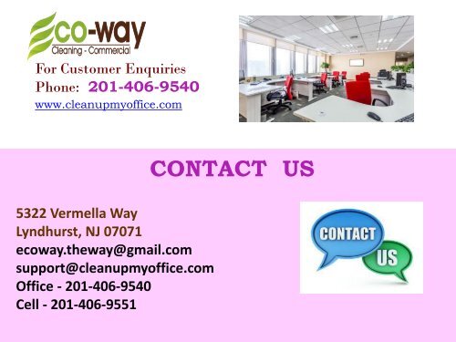 Carpet Cleaning New Jersey|ECO-WAY Cleaning Commercial