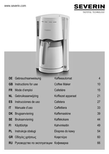 Coffee Maker/ Cafetia?re /Cafetera KCM1203, KCM1402 - KitchenAid