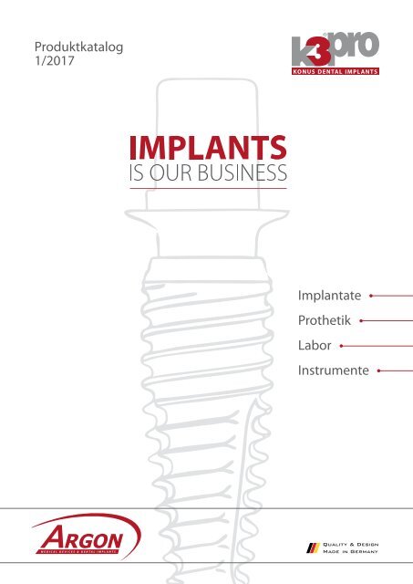 K3Pro Produktkatalog 01/2017