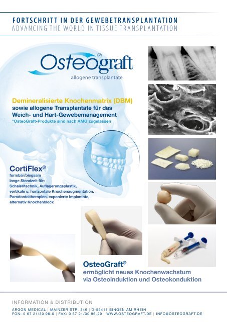 Osteograft Katalog