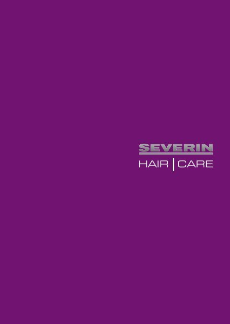 Severin HT 0112 S&egrave;che-cheveux professionnel - Istruzioni d'uso