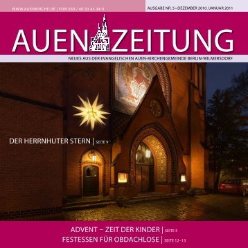 ADveNt – zeit Der KiNDer | seite 5 festesseN für ... - Auenkirche