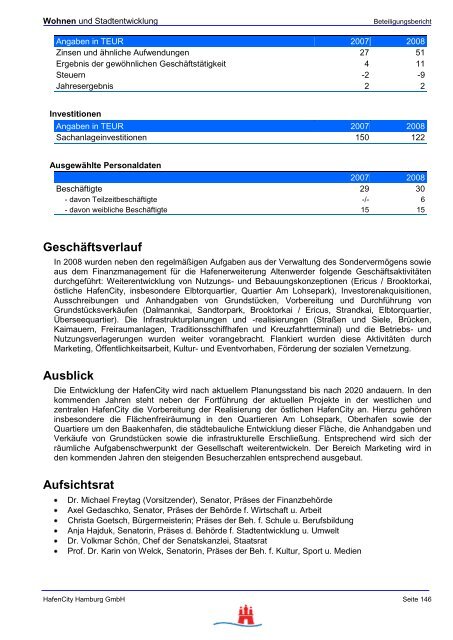 Hamburgs öffentliche Unternehmen - FHH Beteiligungsbericht ...