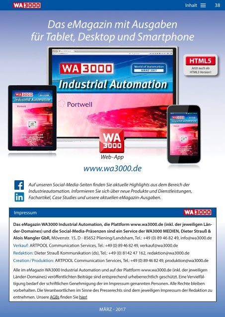 WA3000 Industrial Automation März 2017