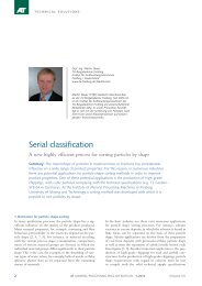 Serial classification (1/2010) - Mineral Processing