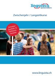 Linguista Zwischenjahr Broschüre