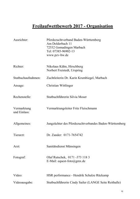 Katalog Ponykörung und Freilaufwettbewerb 2017