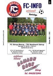 Markus Krause - FC Sörup-Sterup v.1999 eV
