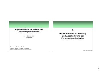 XII. Besonderheiten bei Freiberufler-Personen- gesellschaften