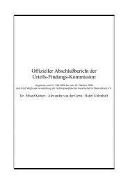 Offizieller Abschlußbericht der Urteils-Findungs ... - Tiny-Mundo