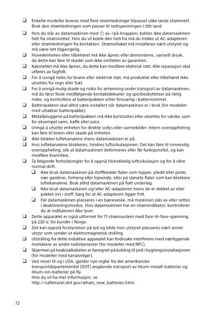 Sony SVF1521S6E - SVF1521S6E Documenti garanzia Danese