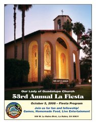 53rd Annual La Fiesta - Our Lady of Guadalupe Catholic Church