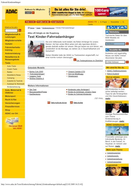 Test Kinder-Fahrradanhnger - Fahrradanhnger: Sicherheit und ...