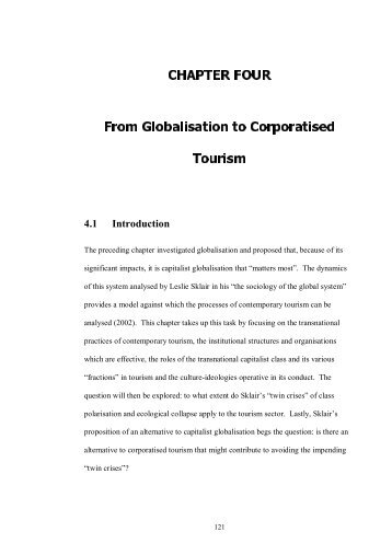 CHAPTER FOUR From Globalisation to Corporatised ... - Theses