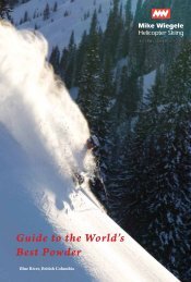 Snowcat Package - Mike Wiegele Helicopter Skiing