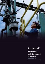 Annual Report 2011 (English - pdf 2 MB) - Proviron