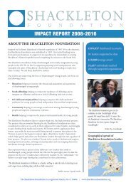 Shackleton Foundation Impact Report 2016 final