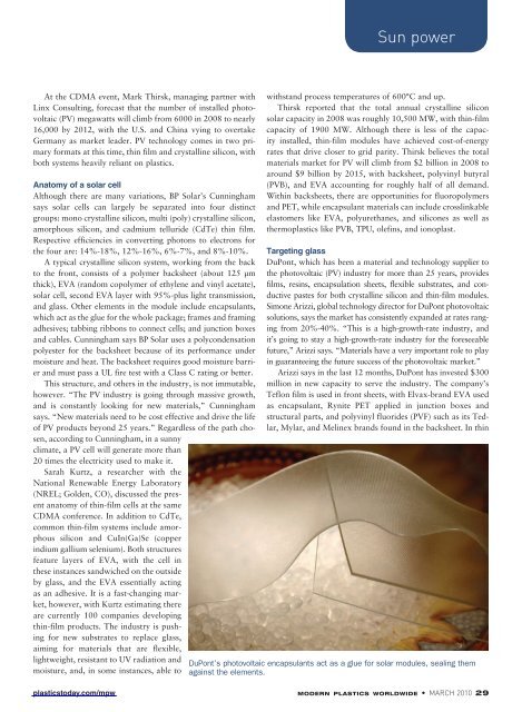 Modern Plastics Worldwide - March 2010 - dae uptlax