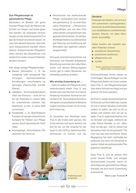 Akutgeriatrie/Remobilisation Pflege alter Menschen Sturz und Fall