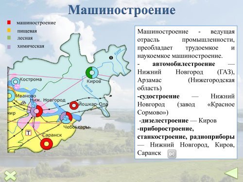 Наукоемкое машиностроение отрасли и центры