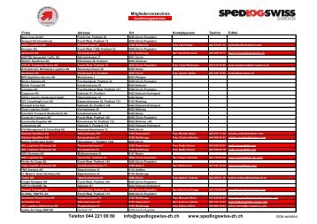 15.11.2012 Ausbildungsbetriebe - SPEDLOGSWISS Zürich