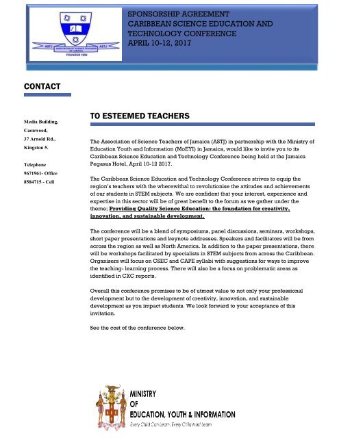 Invitation letter to teachers