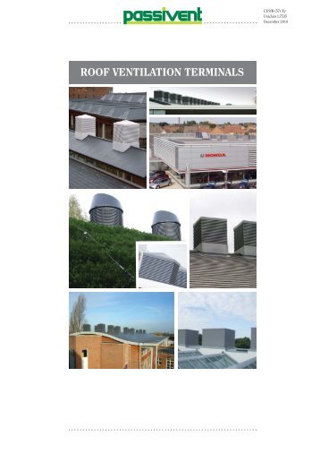 Roof Ventilation Terminals Brochure - Passivent