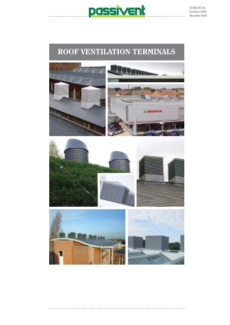 Roof Ventilation Terminals Brochure - Passivent