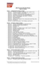 2012 Formula Student Rules