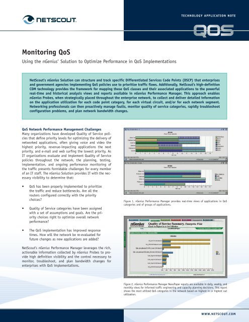 Monitoring QoS Solutions for Network Deployments - NetScout