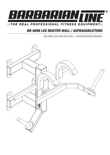 bb-9096 leg master wall / aufbauanleitung - Megafitness-Shop
