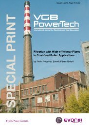 Filtration with High-efficiency Fibres in Coal-fired Boiler ... - P84.com