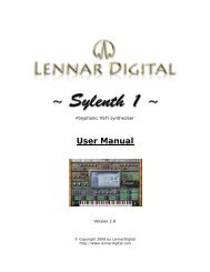 Sylenth1 User Manual - English - LennarDigital