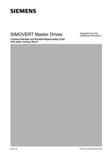 SIMOVERT Master Drives - Siemens