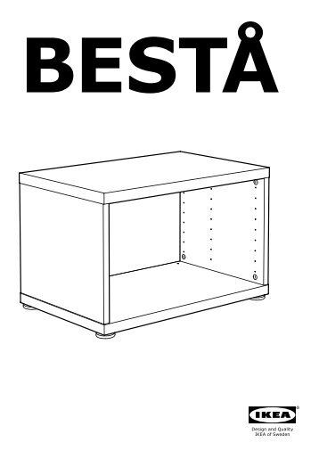 Ikea BESTÃ combinazione TV/ante a vetro - S09194640 - Istruzioni di montaggio