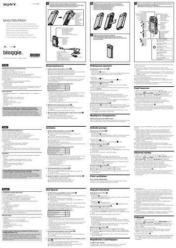 Sony MHS-PM5K - MHS-PM5K Consignes dâutilisation Polonais