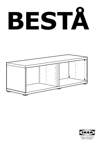 Ikea BESTÃ combinazione TV/ante a vetro - S79194439 - Istruzioni di montaggio