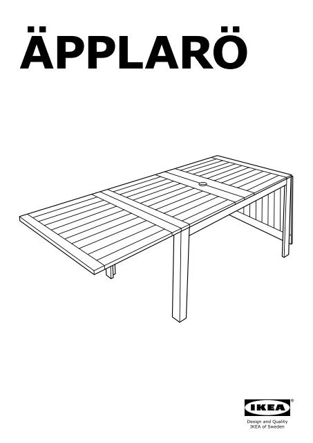 Ikea Ampaumlpplarampouml Tavolo A Ribalta Da Esterno