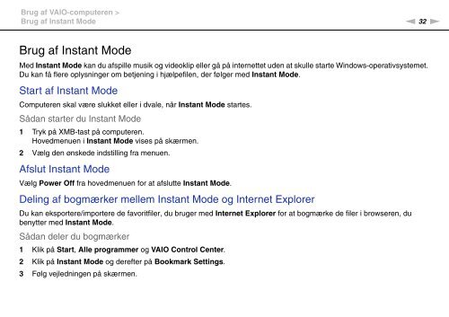 Sony VGN-P29VN - VGN-P29VN Mode d'emploi Danois