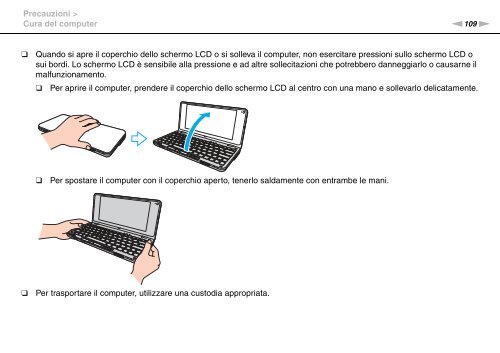 Sony VGN-P29VN - VGN-P29VN Mode d'emploi Italien