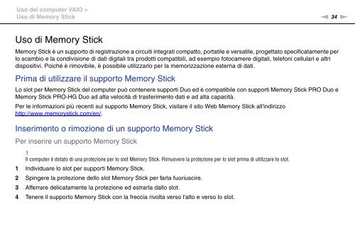 Sony VGN-P29VN - VGN-P29VN Mode d'emploi Italien